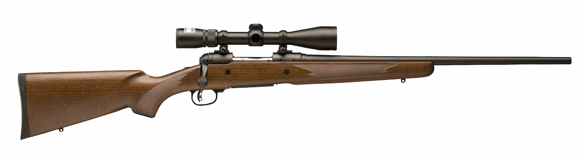 The Trophy Hunter series is part of the 10/110 line of rifles and comes standard with a scope mounted and boresighted.