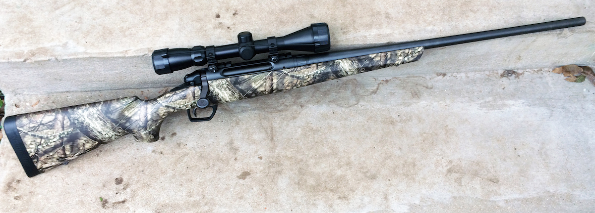 The Remington 783 Scoped comes with a rifle and a scope, everything you need for the range or the tree stand. Shown with the camo stock option. 