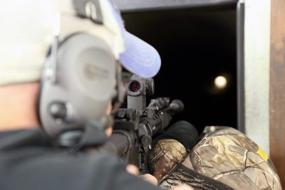 Virtual Live-Fire Hunting at Aimpoint's 'Shooting Cinema' = Next Level Fun!