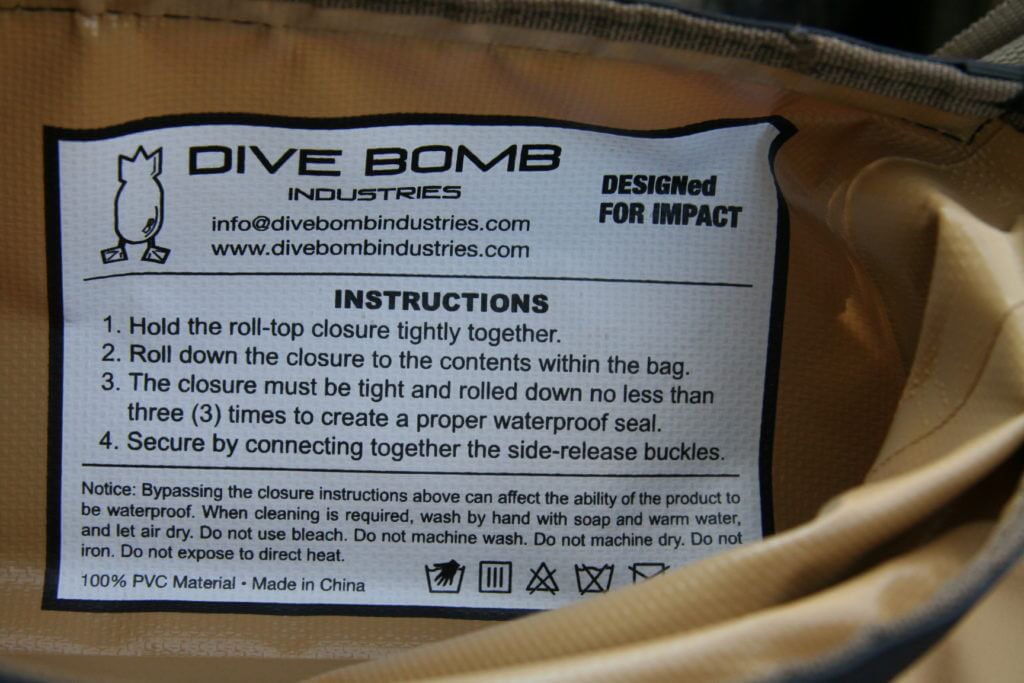 Dive Bomb Industries' Dry Blind Bag