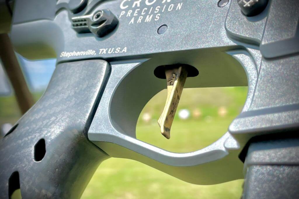 AR Gold drop-in trigger featured in the Crown Precision Elite