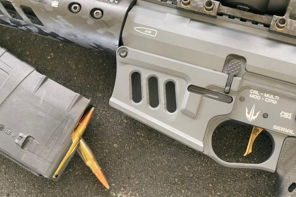 Skeletonized lower receiver for the Crown Precision Elite 