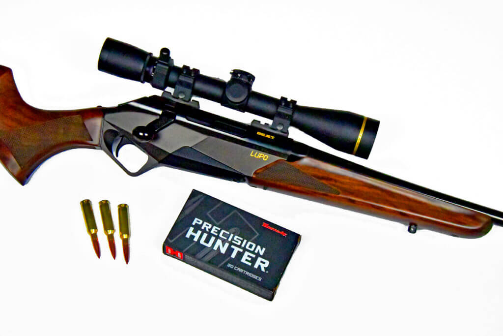 Benelli Lupo BE.S.T. Walnut Rifle with Leupold VX-3HD riflescope and Hornady Precision Hunter ammunition